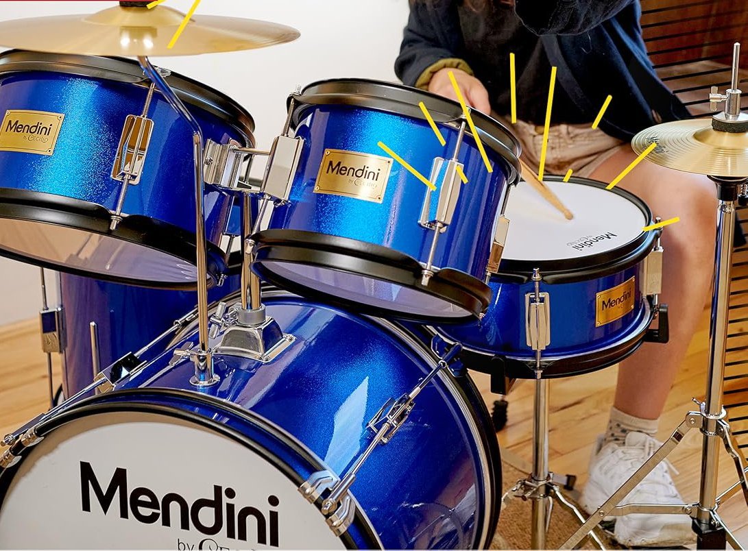 Mendini 5-Piece Drum Set